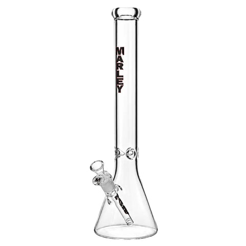 Marley Logo Glass Beaker Bong 18 inches Black