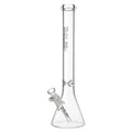 Marley Logo Glass Beaker Bong 18 inches Silver