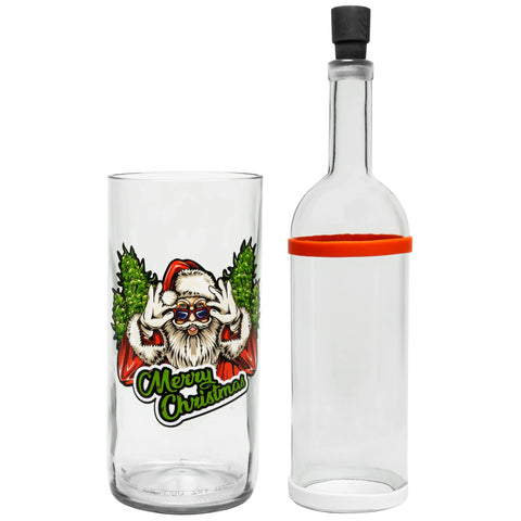 Merry Christmas Gravity Bottle Bong