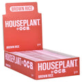 OCB Houseplant Brown Rice 1 1/4 Rolling Papers Box