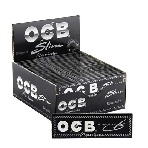 OCB Premium Black King Size Slim Rolling Papers