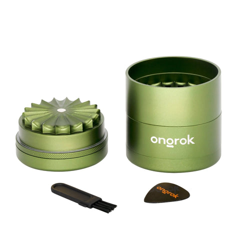 Ongrok 55mm Flower Petal Grinder Green