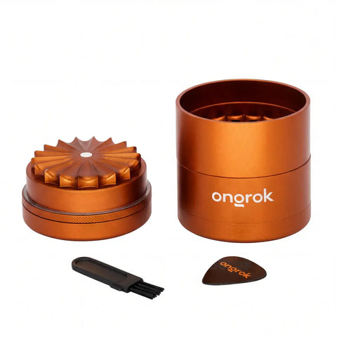 Ongrok 55mm Flower Petal Grinder Orange
