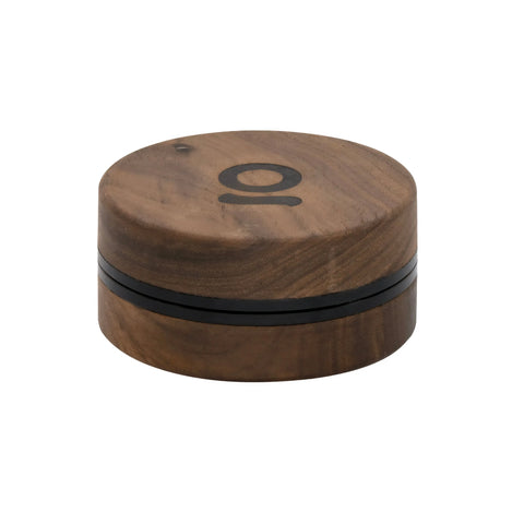 ONGROK Walnut/Aluminium 2-Piece Grinder Black