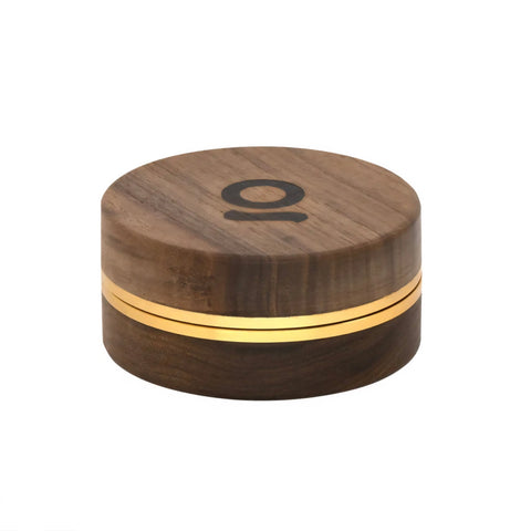 ONGROK Walnut/Aluminium 2-Piece Grinder Gold