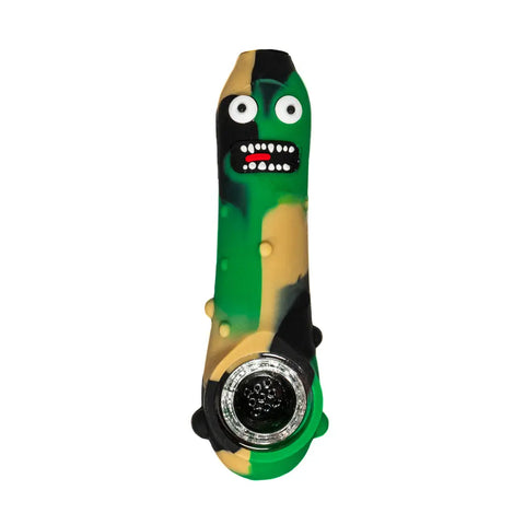 Pickle Rick Silicone Hand Pipe
