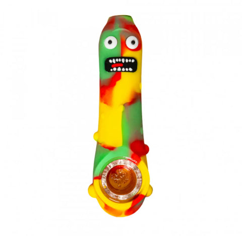 Pickle Rick Silicone Hand Pipe