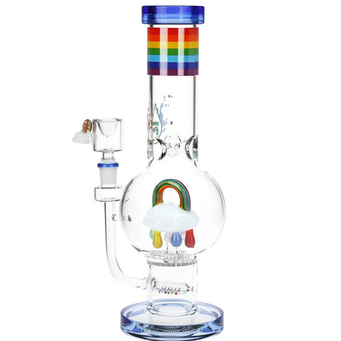 Pulsar Acid Rainbow Bubble Base Bong 12.75"