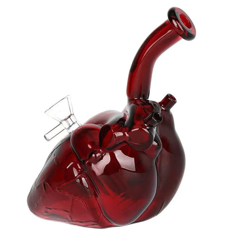 Pulsar Be Still My Heart Glass Water Pipe 6.5"