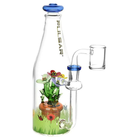 Pulsar Flower Garden Bottle Dab Rig