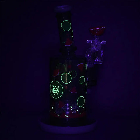 Pulsar Fruit Series Watermelon Glow in the Dark Dab Rig Kit  8"