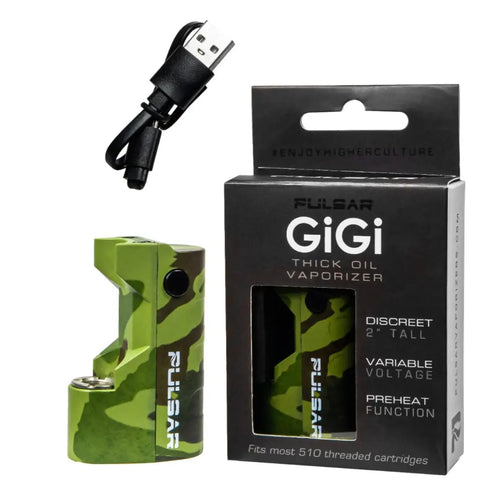 Pulsar Gigi 510 Variable Voltage 500mah Oil Vaporizer Camo