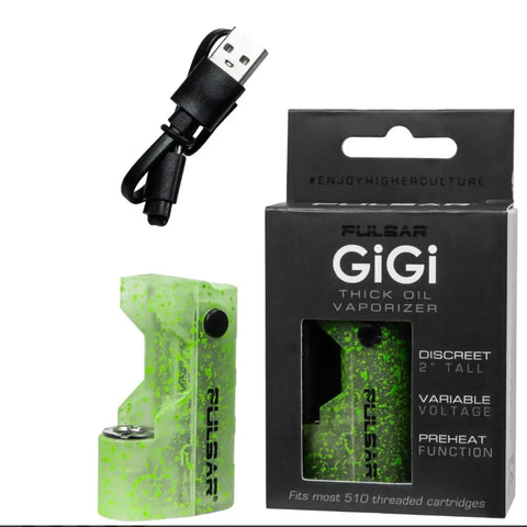 Pulsar Gigi 510 Variable Voltage 500mah Oil Vaporizer Thermo Green