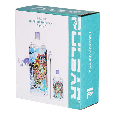 Pulsar Chill Cat Graffiti Spray Can Pipe Kit