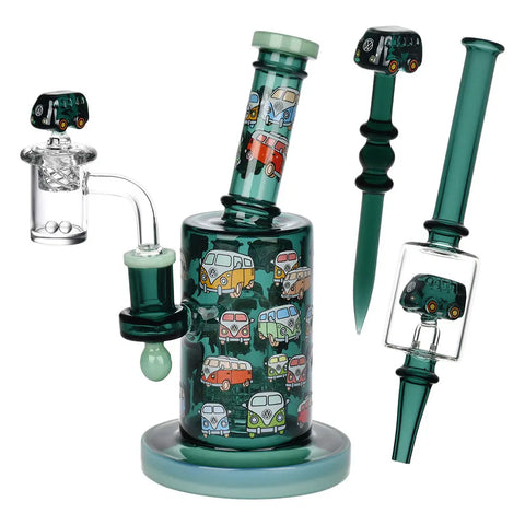 Pulsar Greatest Hits Series Glow Dab Rig Kit - V-Dubz 8"