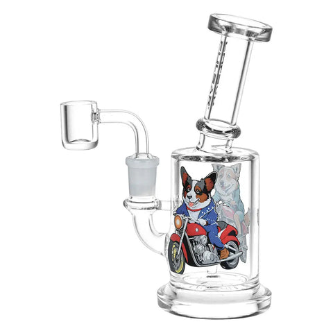 Pulsar Moto Corgi Glass Dab Rig 6.75"