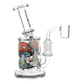 Pulsar Day Dripping on Planet Shroom Glass Dab Rig 6.25" Pulsar