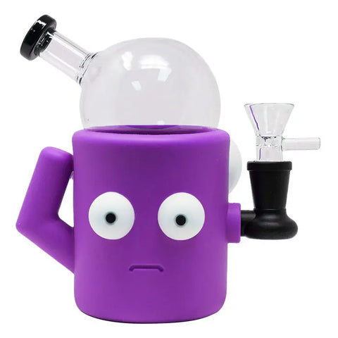 Quirky Eye Popping Silicone Bong 6"