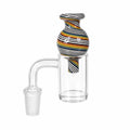 Rainbow Bubble Carb Cap in a banger