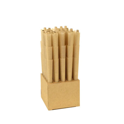 Raw Black Pre-Rolled Cones 1 1/4 75pack Opened