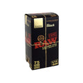 Raw Black Pre-Rolled Cones 1 1/4 75pack