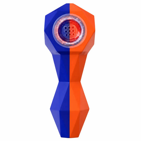 Rebound Rhombus Silicone Hand Pipe 4"
