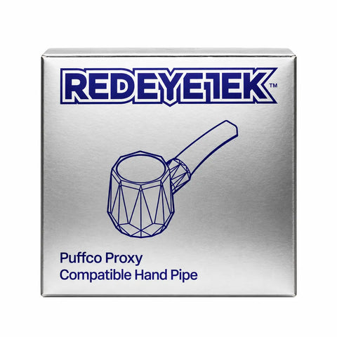 Red Eye Tek Blue Metallic Spoon Pipe for Puffco Proxy Box