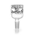 Red Eye Tek Thick Revolution Dual Chamber Bell Base Glass Bong Bowl