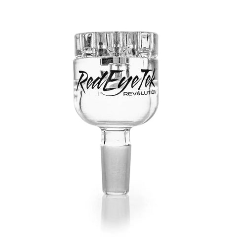 Red Eye Tek Thick Revolution Dual Chamber Bell Base Glass Bong Bowl