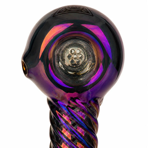Red Eye Tek Terminator Twister Glass Hand Pipe 4.5"