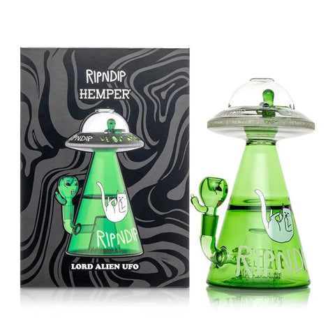 RIPNDIP x Hemper Lord Alien Ufo Bong near the Box