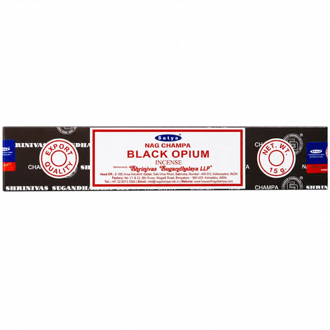 Satya Black Opium Incense 15g