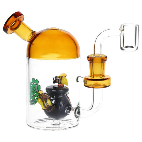 SeshGear Buzzing Around the Honey Pot  Glass Dab Rig 5"