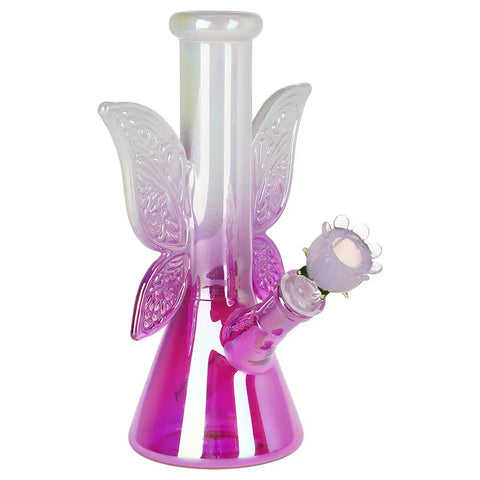 Flowering Fairytales Beaker Glass Water Pipe 8.75