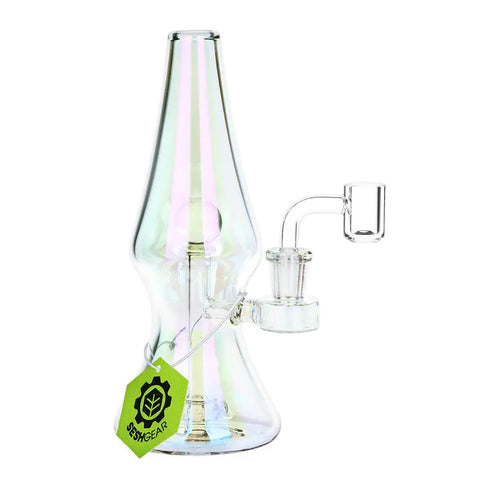 SeshGear Lava Lamp Electroplated Glass Dab Rig 8"
