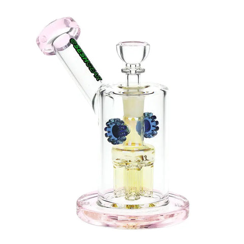 SeshGear Steampunk Gears Fumed Perc Water Pipe 6.5"