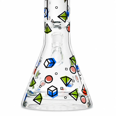 Shapes Castle Glass Beaker Bong 18"