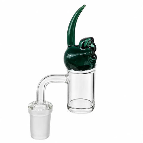 Skeleton Hook Carb Cap on a banger