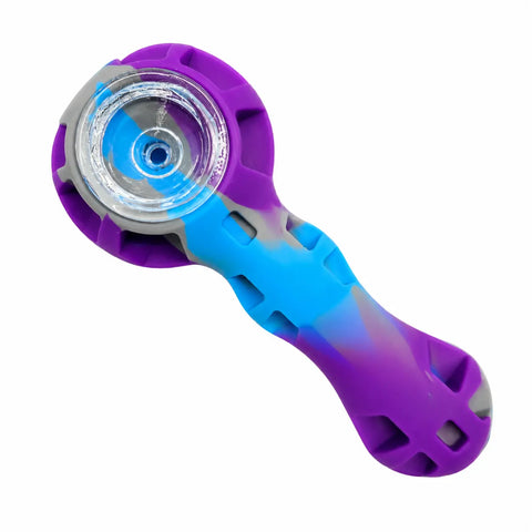 Sketch Silicone Hand Pipe Purple