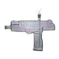 glass gun bong on a white background