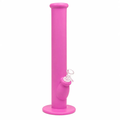 Straight Tube Silicone Bong 14"