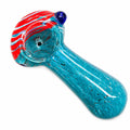 Swirl & Fritted Glass Spoon Pipe