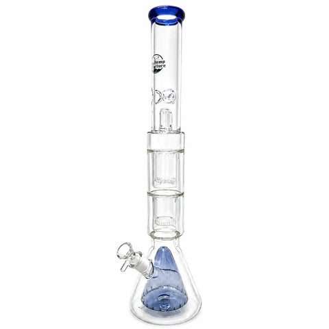 The Hemp Culture Quad Percolator Beaker Bong 21"