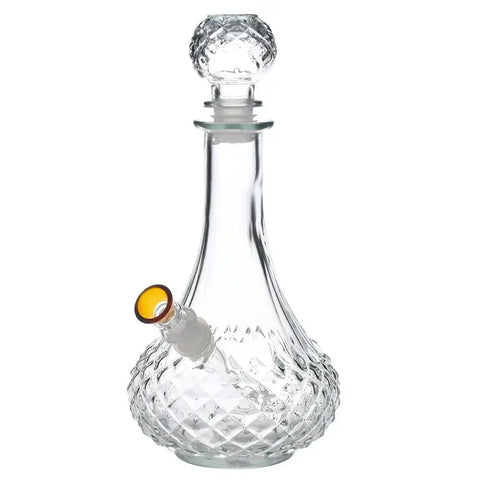 Vintage Crystal Glass Bong 8.25"