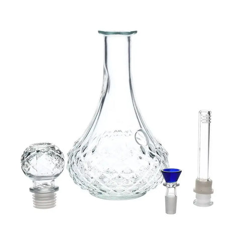 Vintage Crystal Glass Bong 8.25"