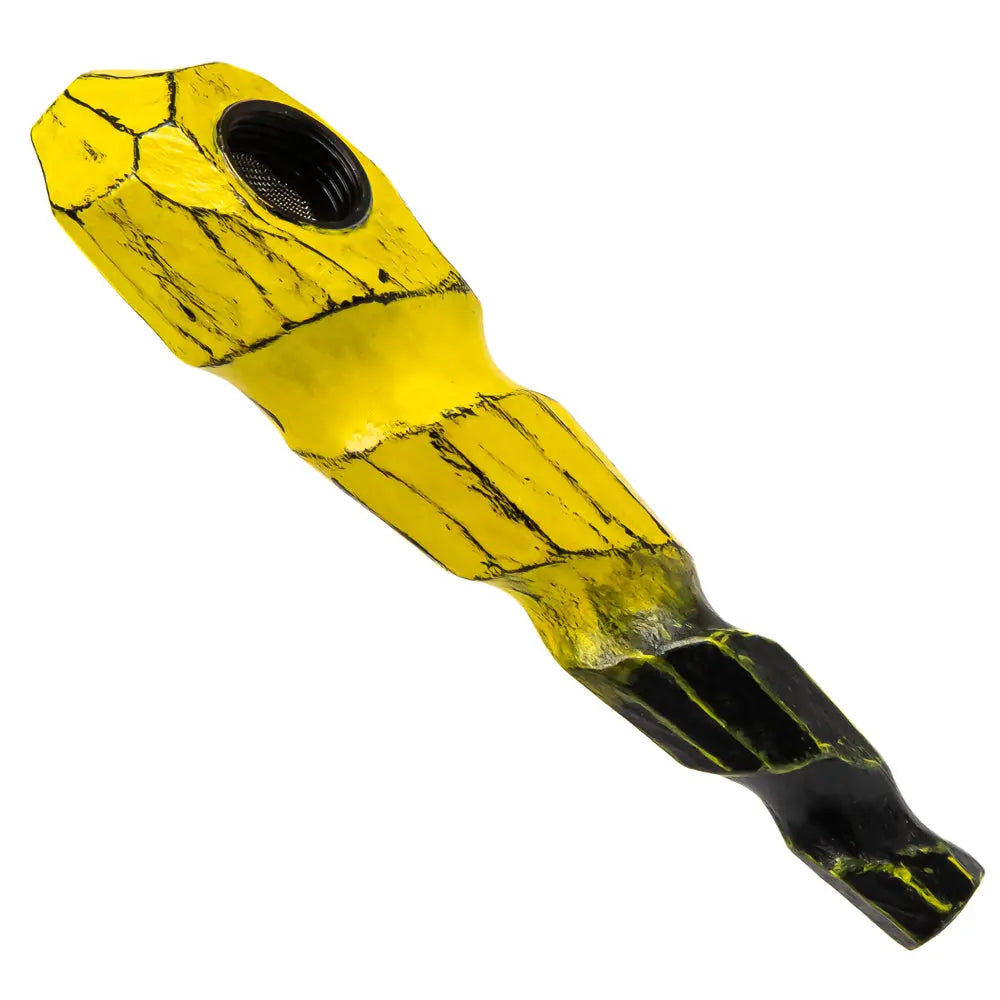Yellow Diamond Wooden Pipe – bongstar